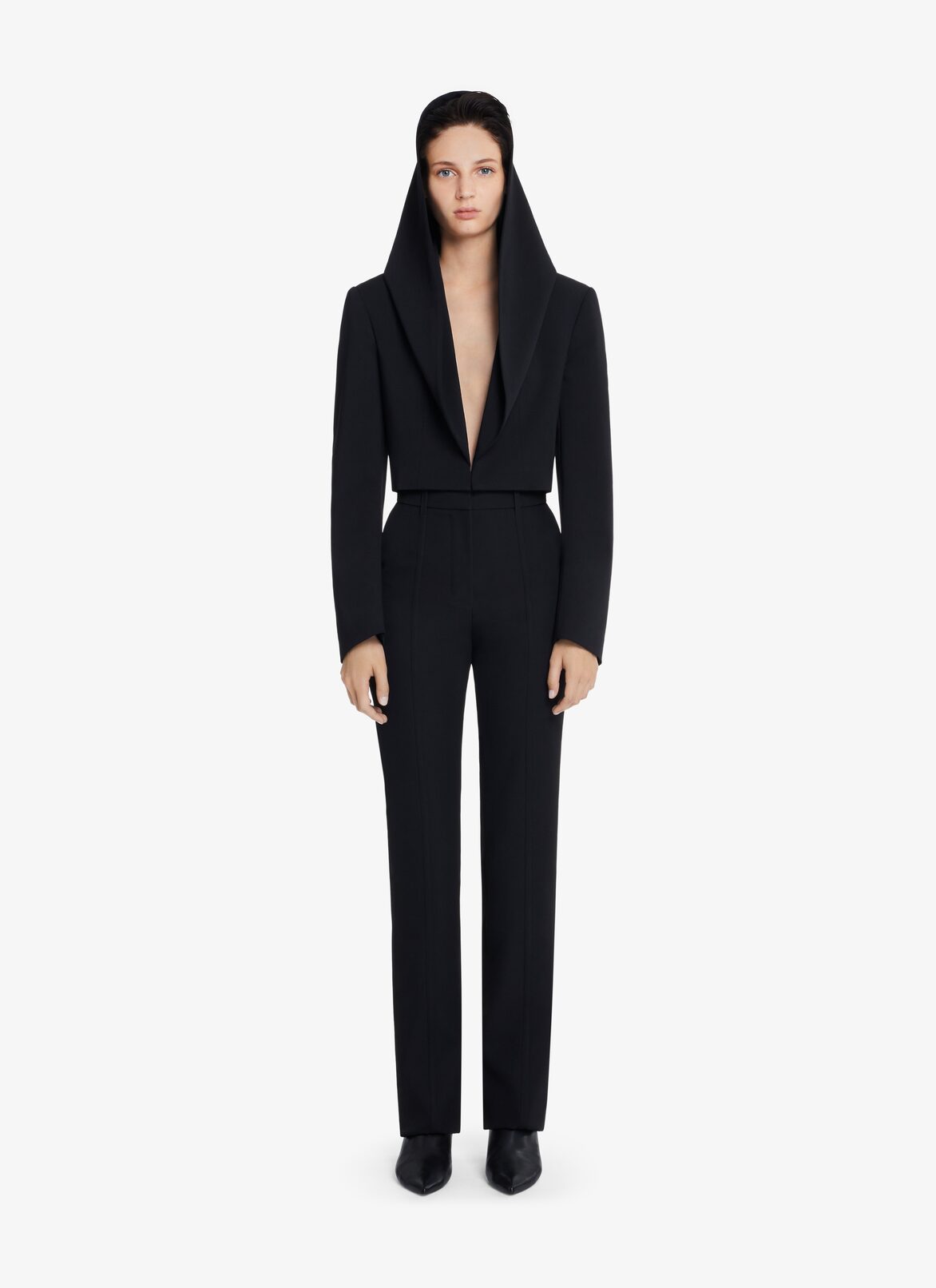 BI-STRETCH TROUSERS ALAÏA BLACK BI-STRETCH TROUSERS